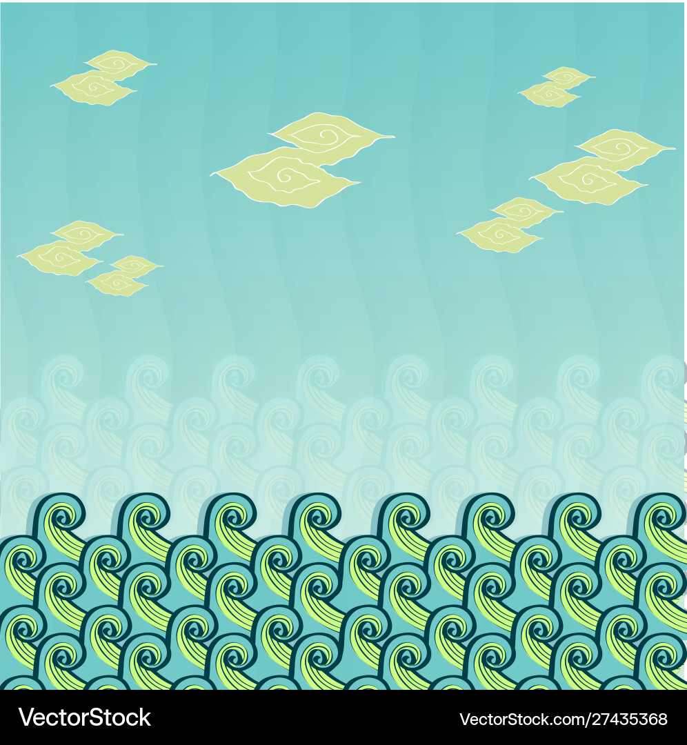 Colorful batik pattern Royalty Free Vector Image