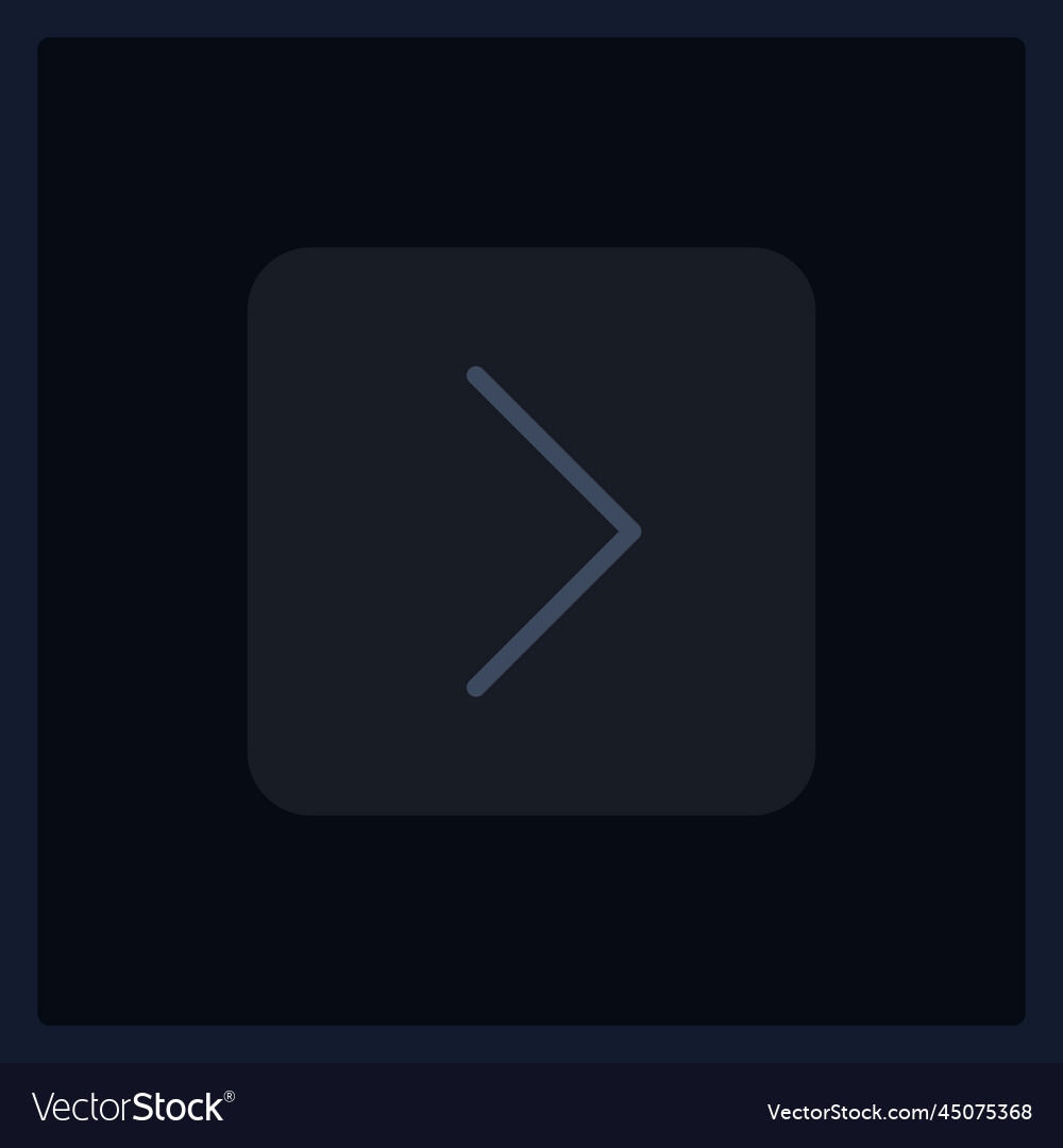 Disabled right arrow button ui element template