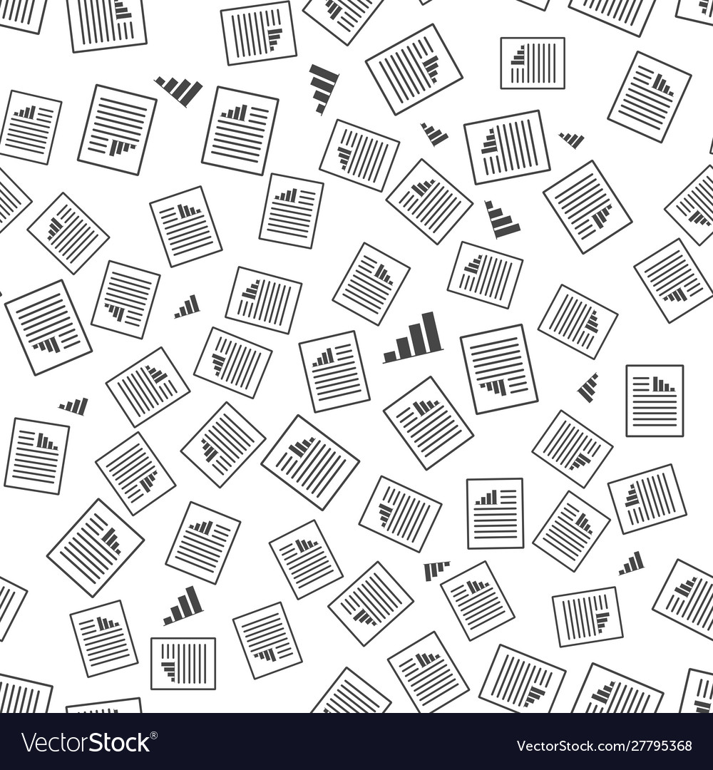Document icon with growth rate and text endless vector image Document icon with growth rate and text endless