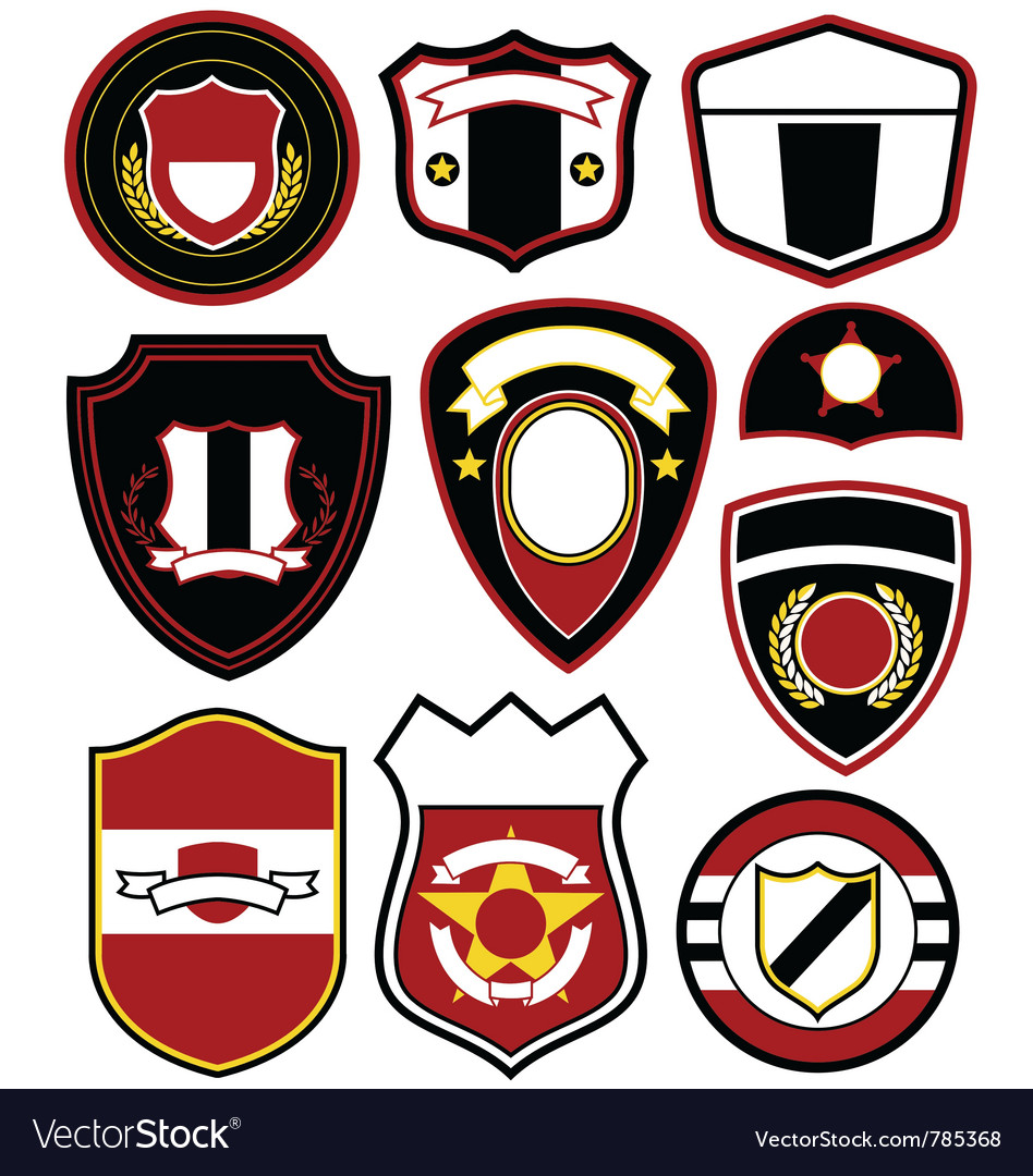 Emblem badge set Royalty Free Vector Image - VectorStock