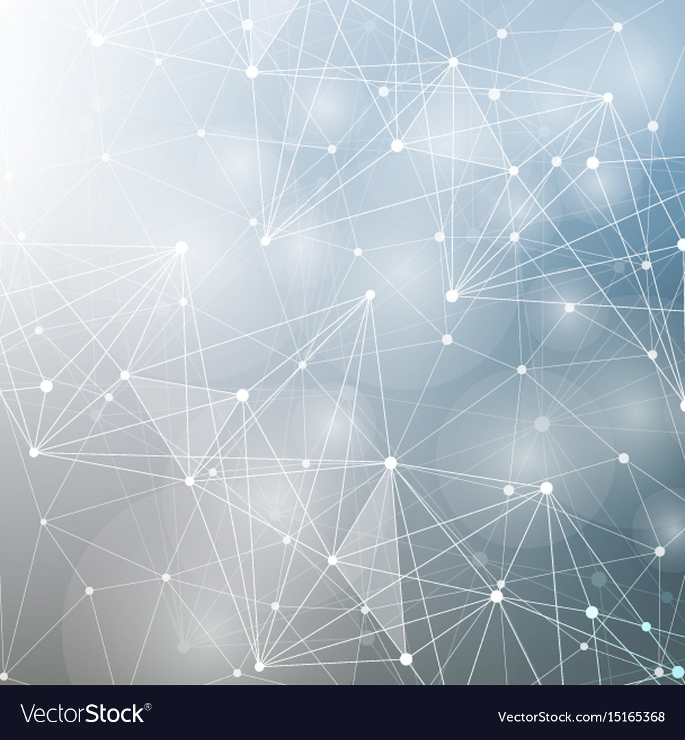 Geometric abstract background with connected line vector image Geometric abstract background with connected line