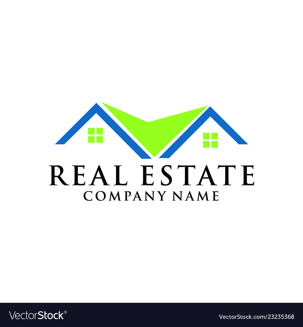 Home real estate logo Royalty Free Vector Image