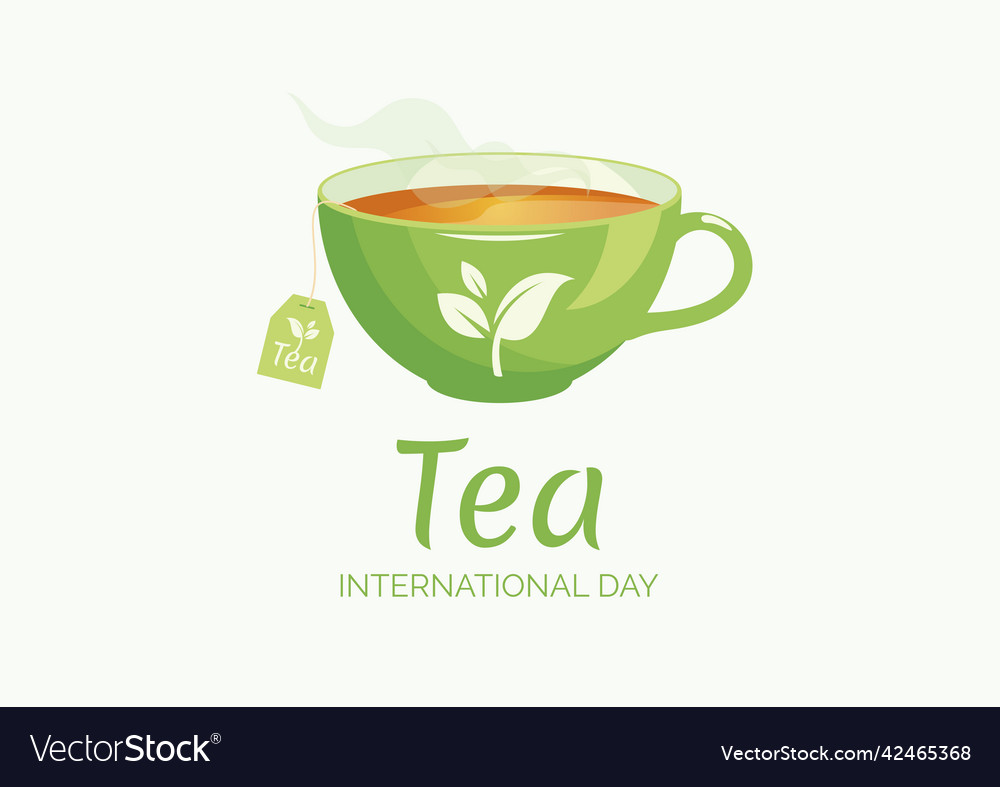International tea day vector image International tea day