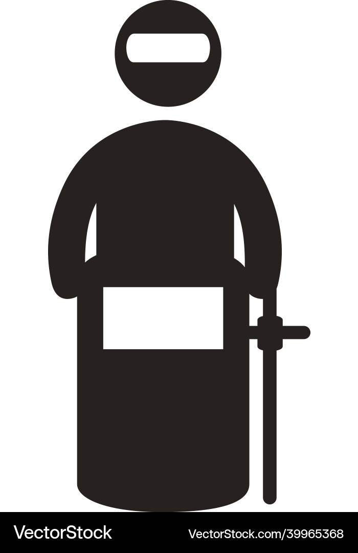Riot gear officer silhouette Royalty Free Vector Image