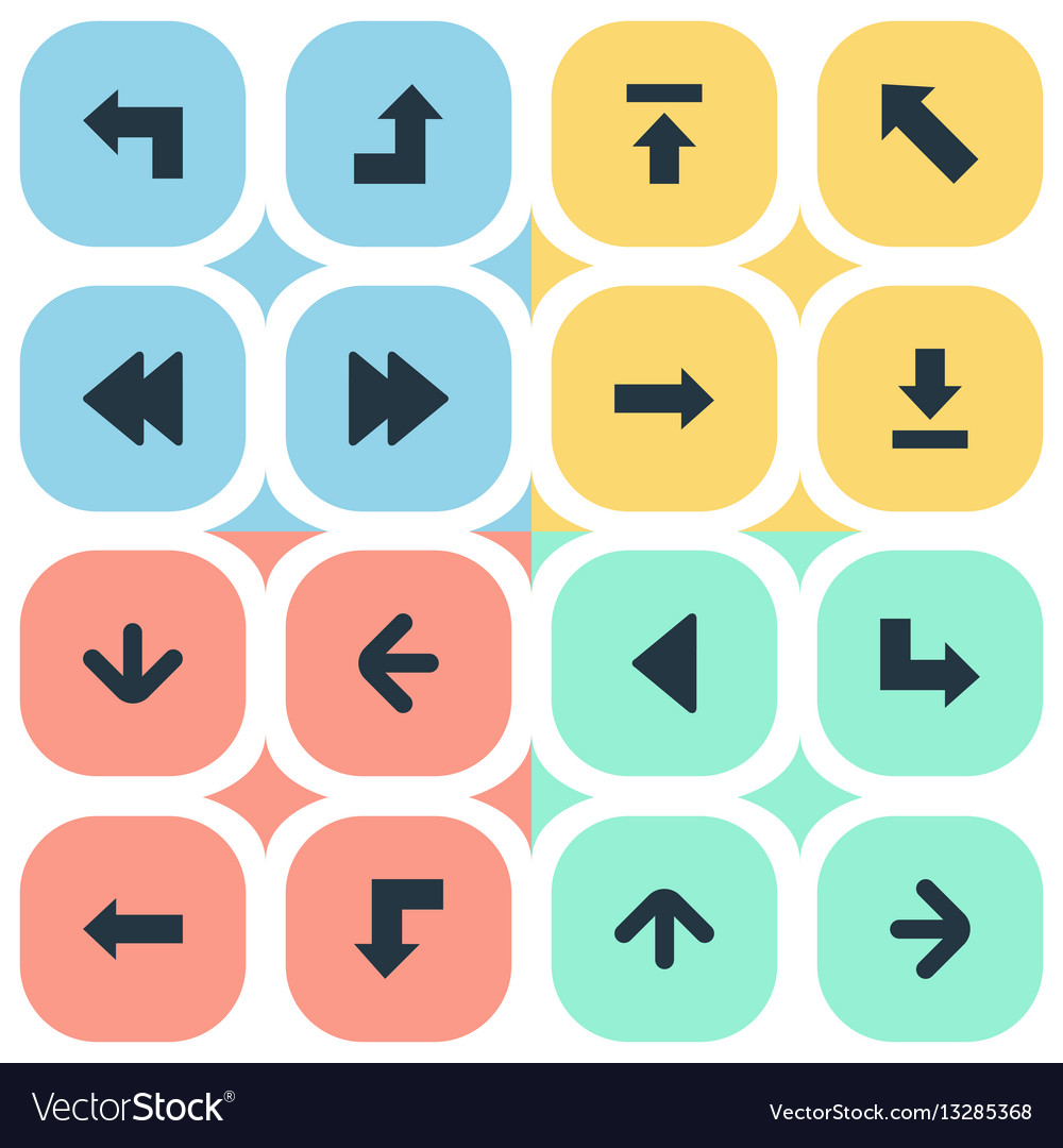 Set of 16 simple pointer icons can be found