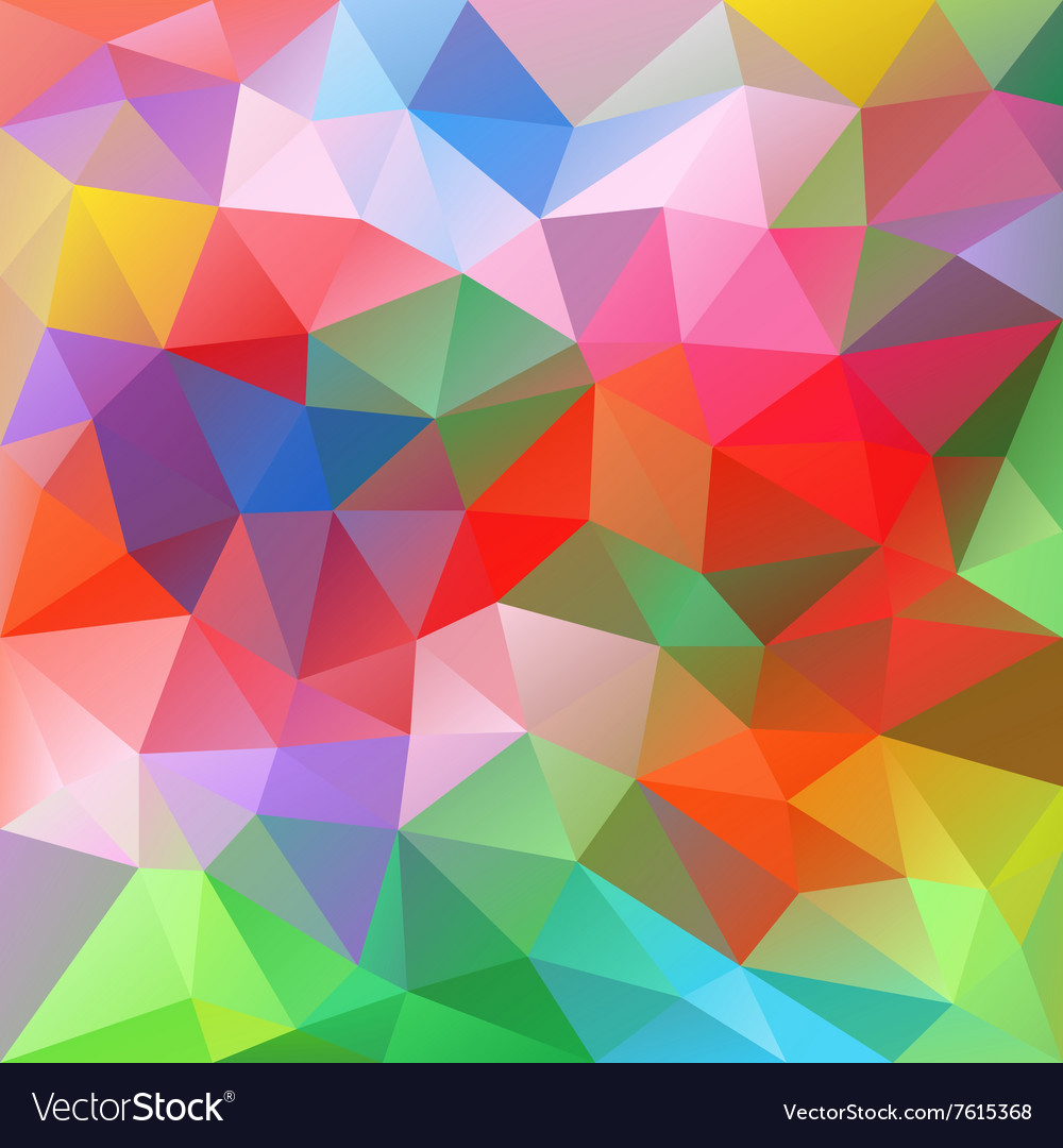 Frühling bunt abstrakt polygon dreieckig