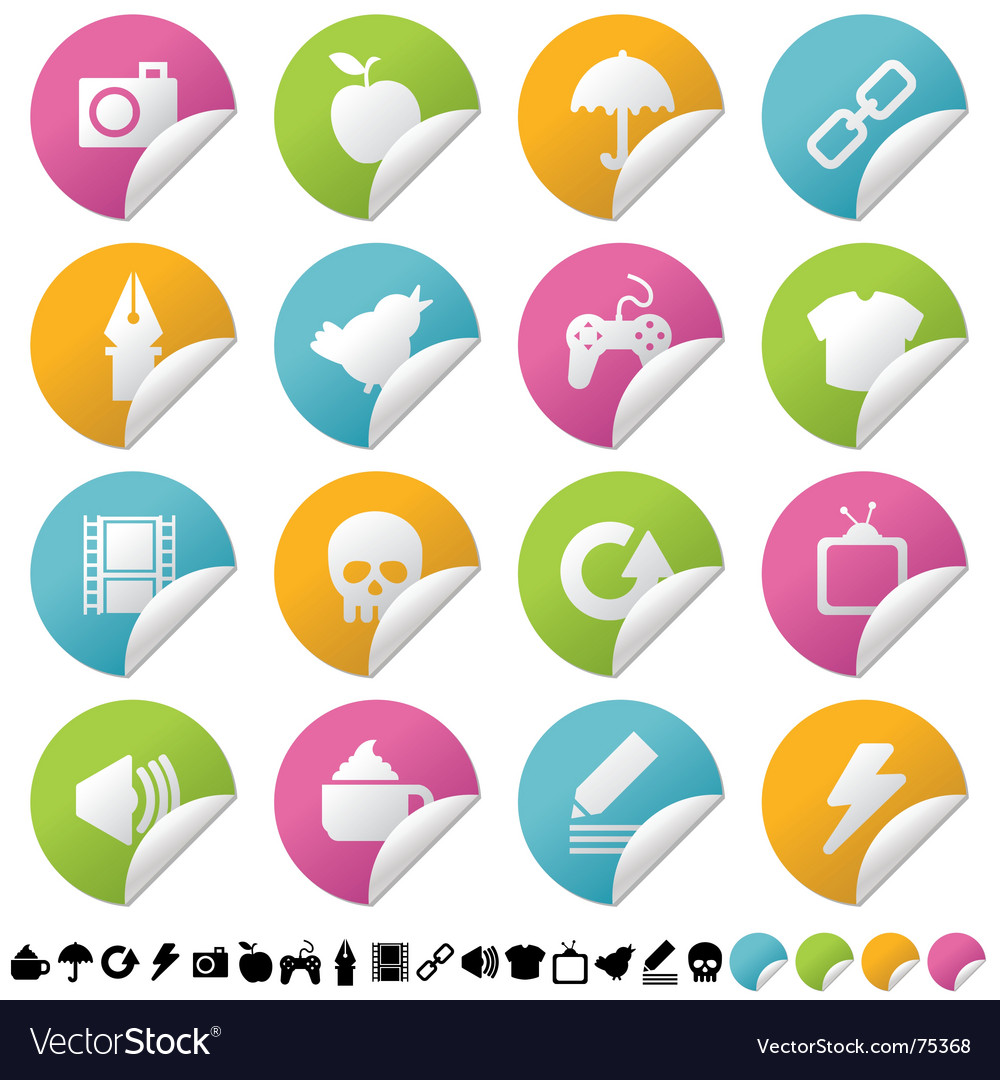 Sticker Royalty Free Vector Image - VectorStock