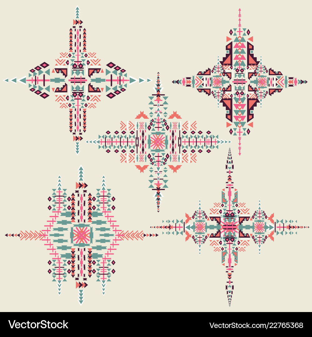 Tribal ethnic ornament aztec decor Royalty Free Vector Image