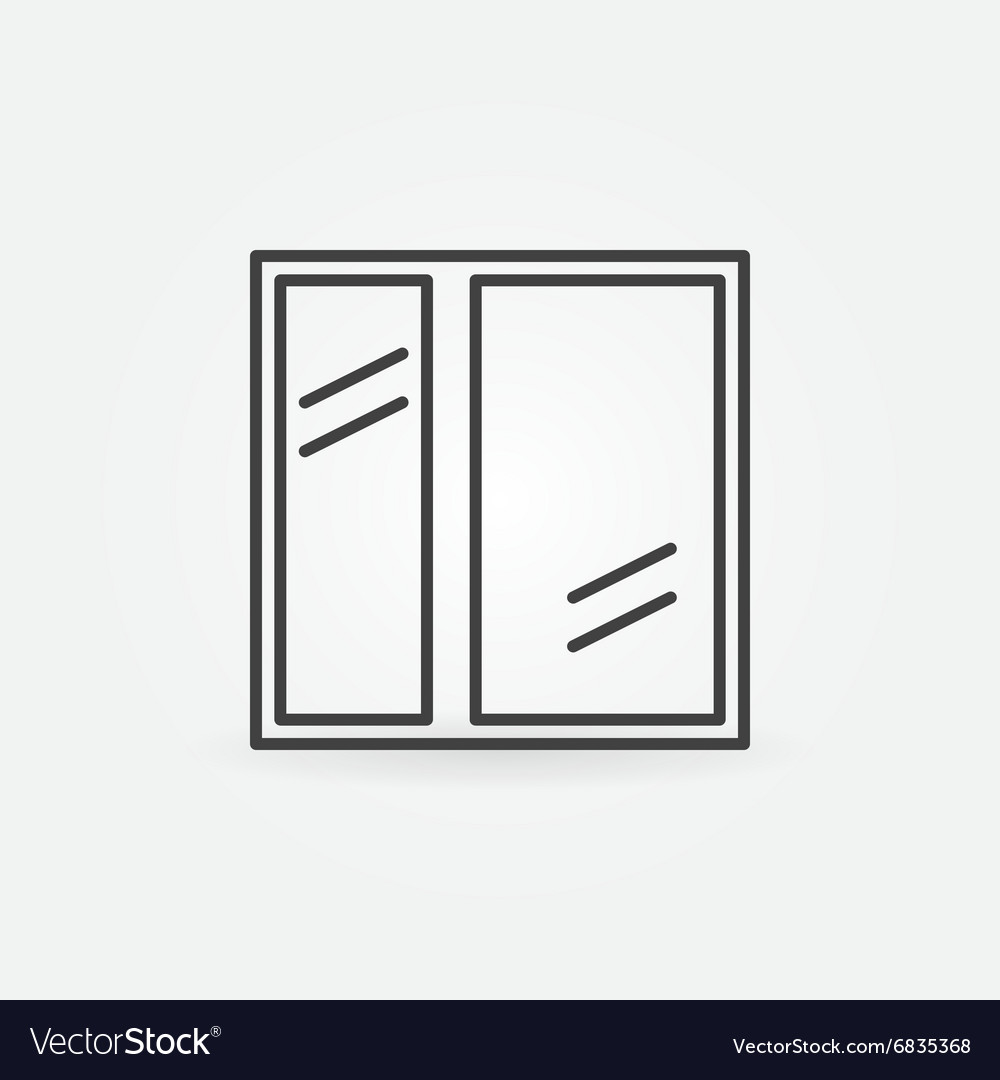 Window icon or line logo