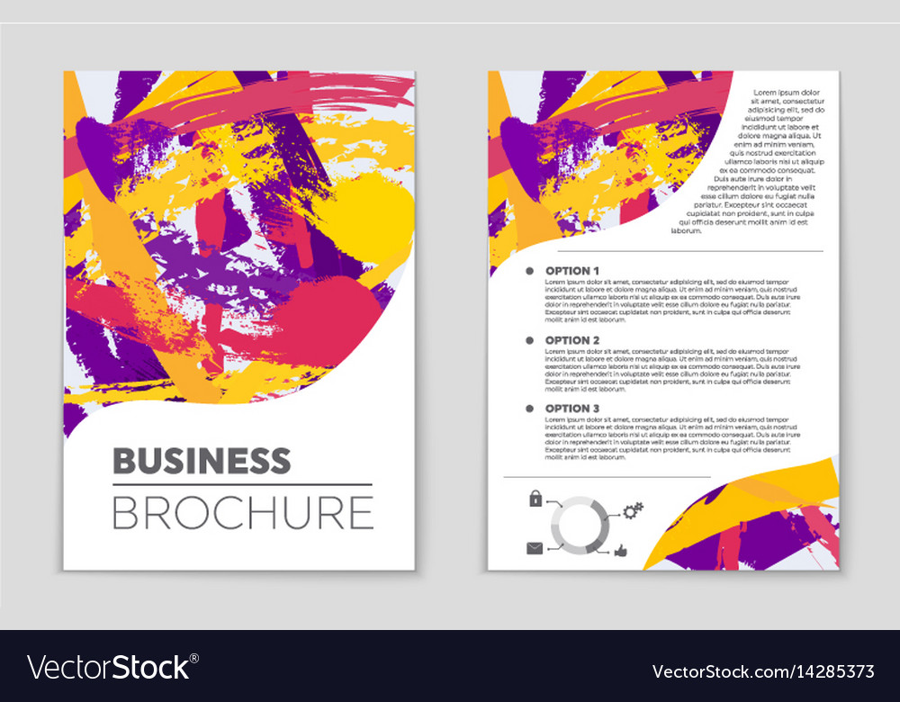 Abstract layout background set for art