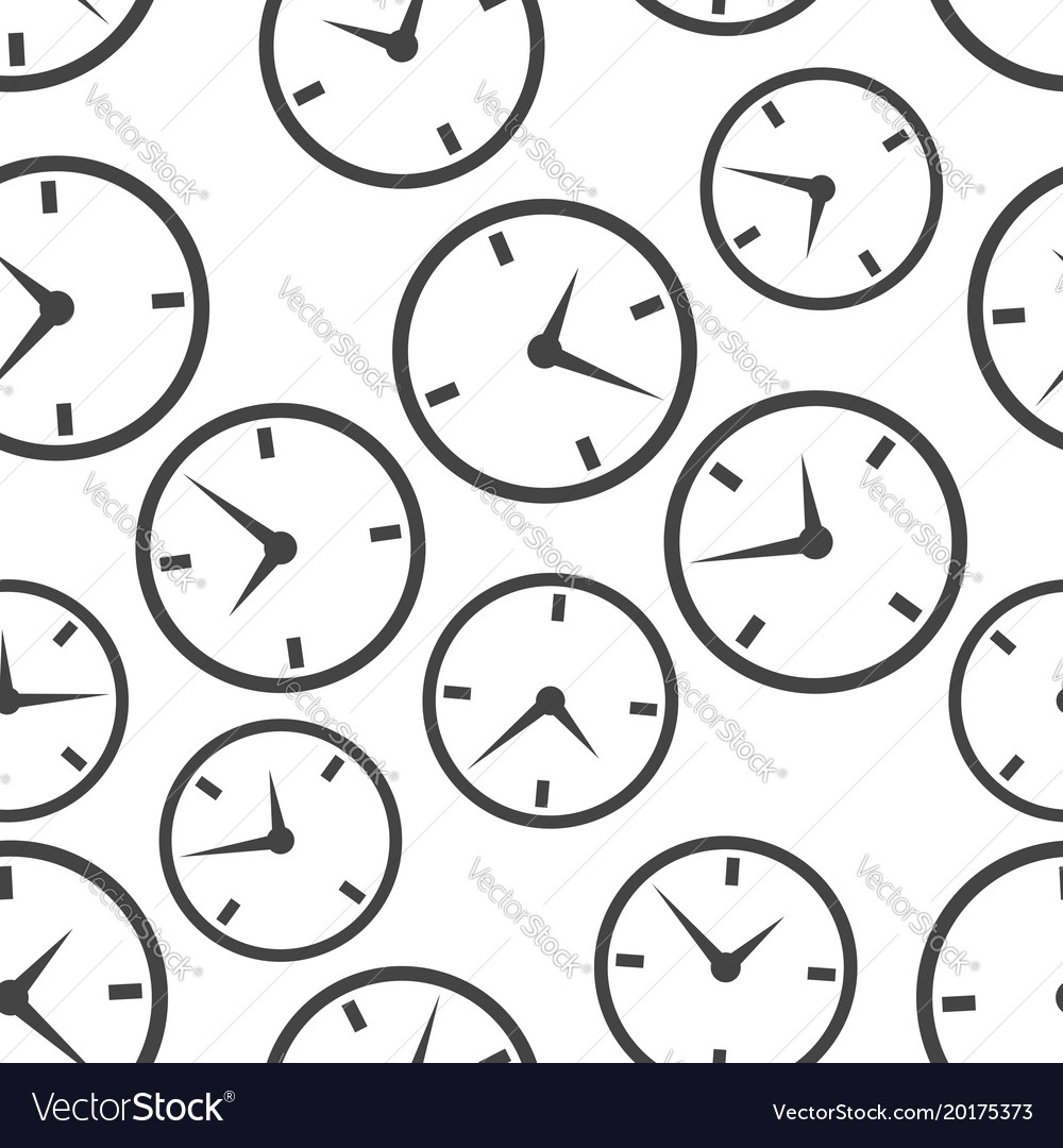 Alarm clock seamless pattern background icon