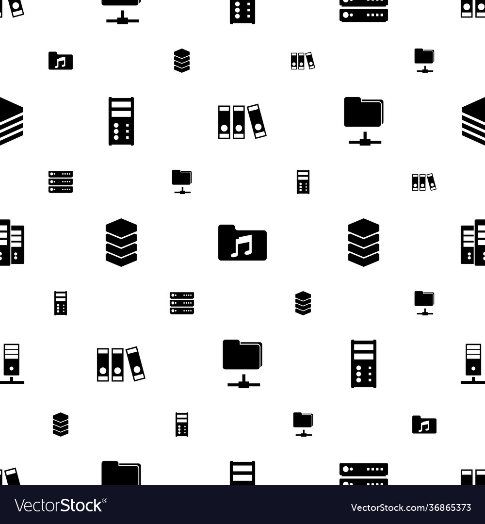 Archive icons pattern seamless white background