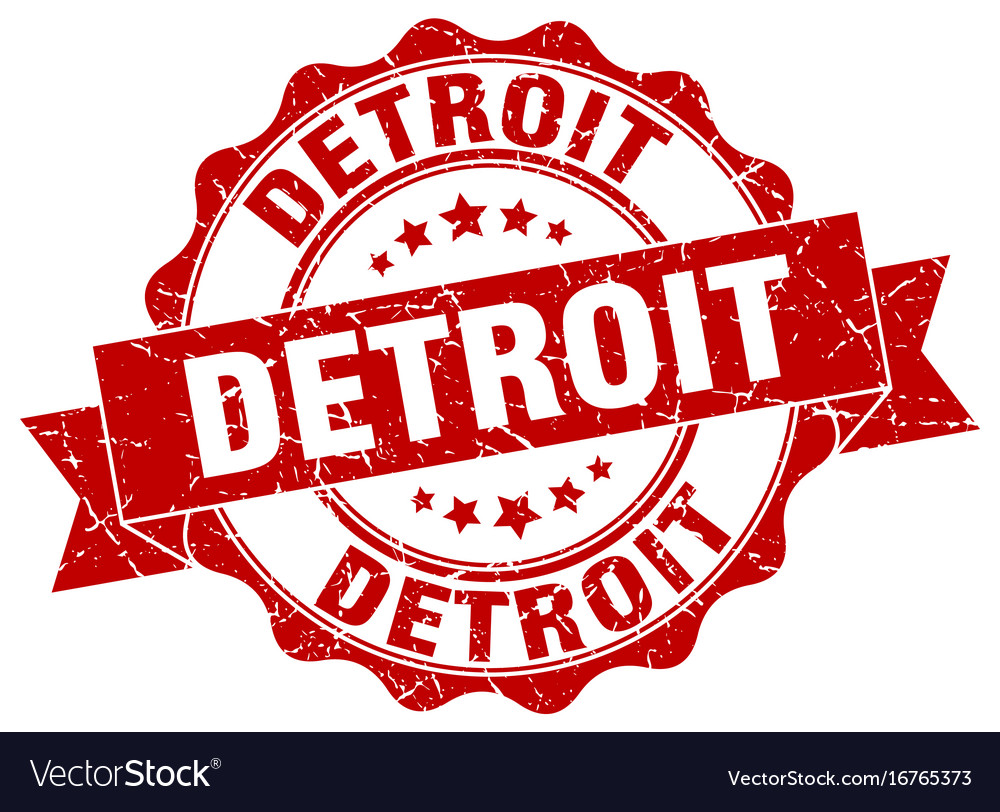 Detroit round ribbon seal