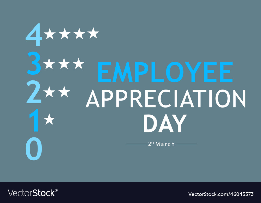 Employee appreciation day Royalty Free Vector Image