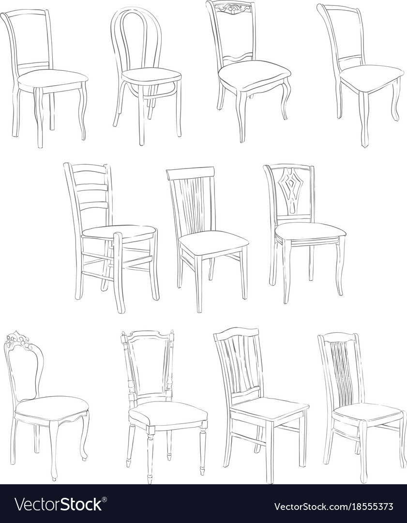 How to Draw a Chair in the Correct Perspective with Easy Steps  How to  Draw Dat  Chair drawing Chair Cute canvas paintings