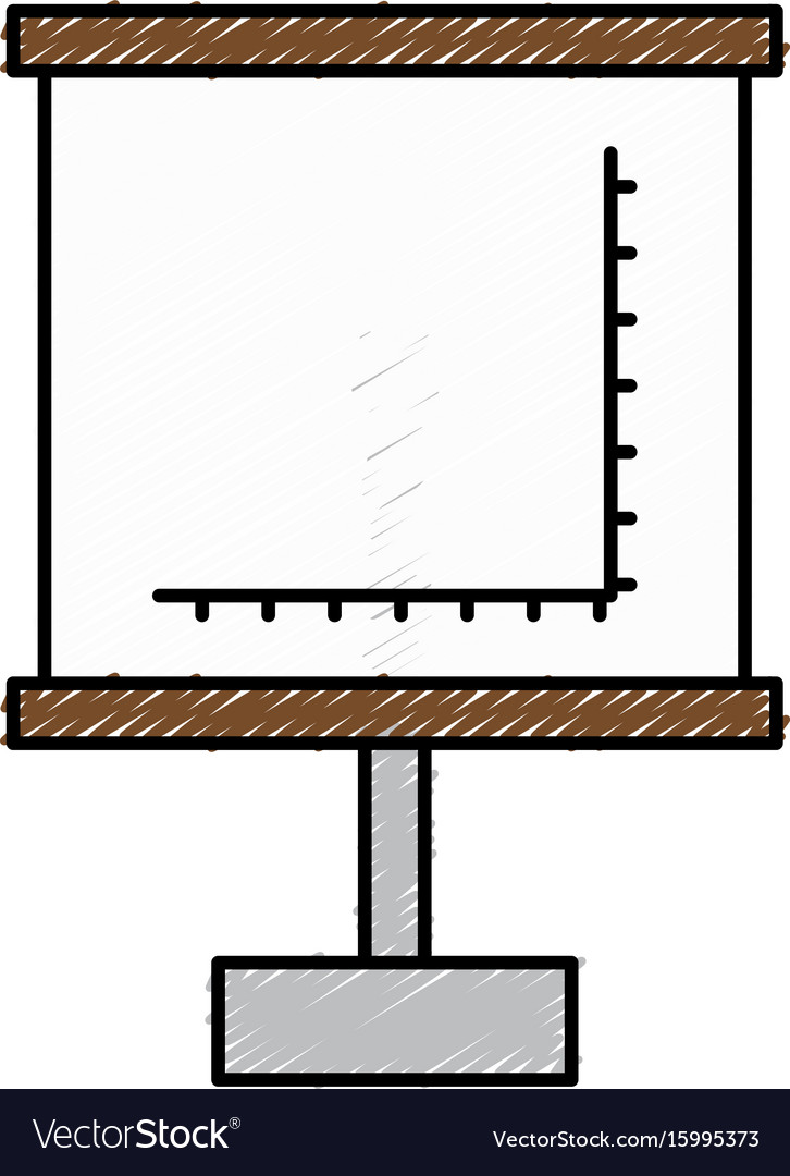 Flipchart with cartesian plane