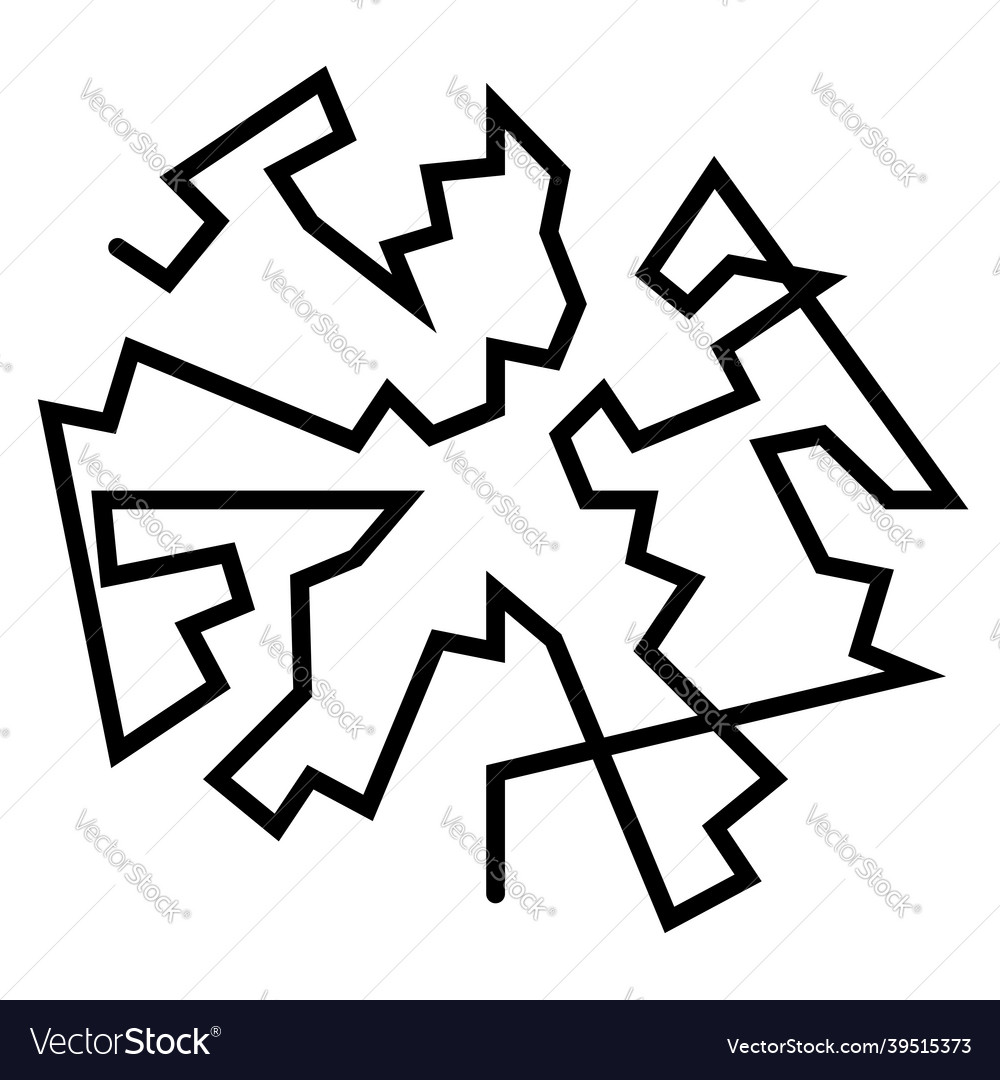 Geometric random circular element abstract vector image Geometric random circular element abstract