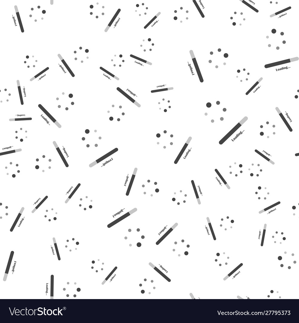 Loading icon seamless pattern on white background