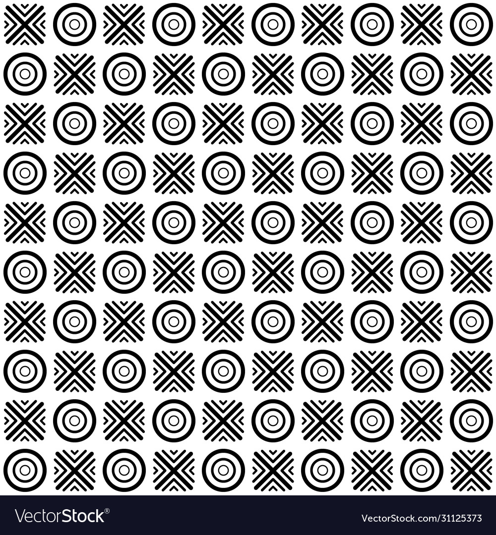 Seamless pattern circles and intersecting