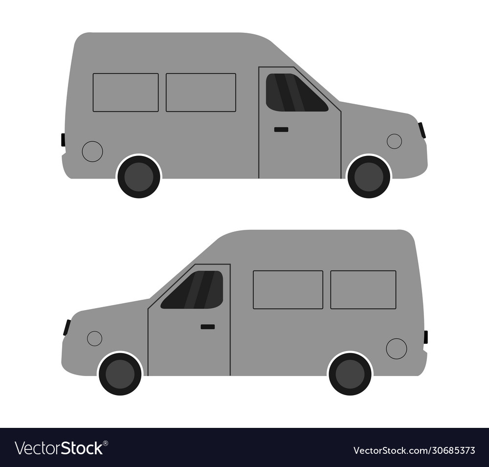 Van icon in on white background