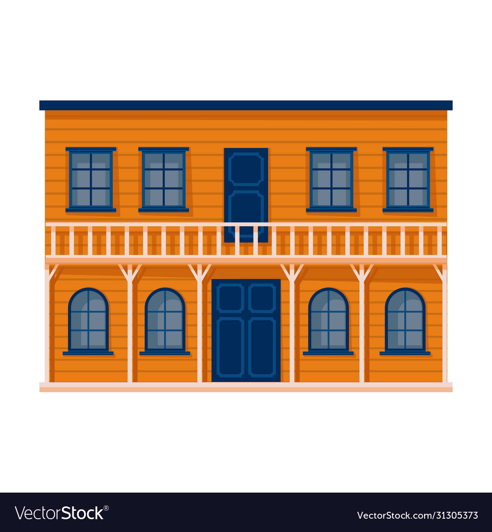 Wild west building iconcartoon icon