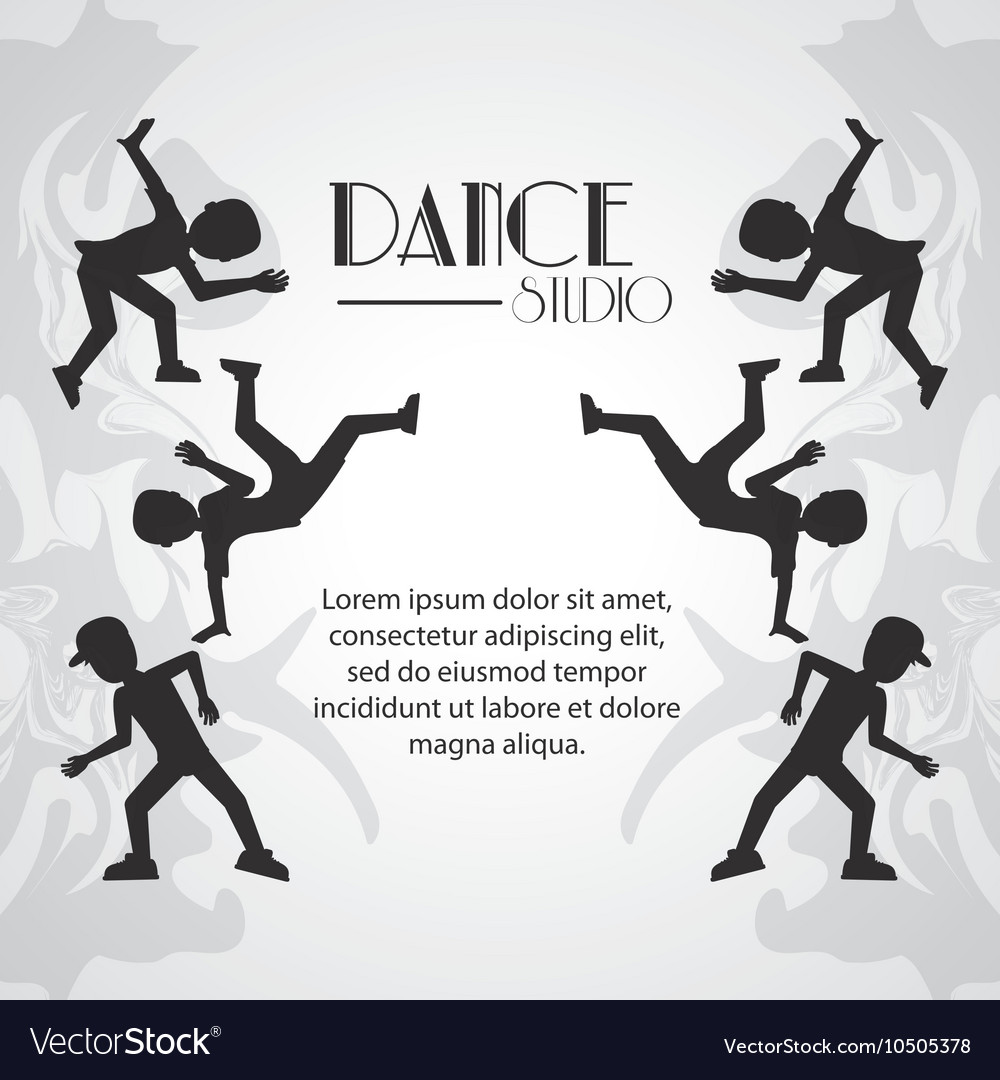 Dance studio avatar dancer design Royalty Free Vector Image