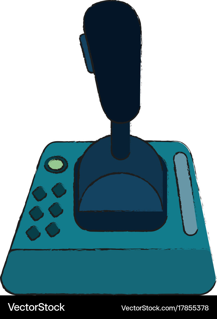 Joystick gamepad device Royalty Free Vector Image