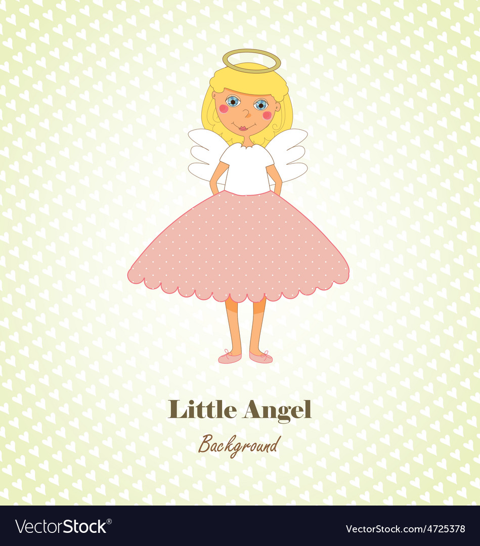 Little angel greeting card