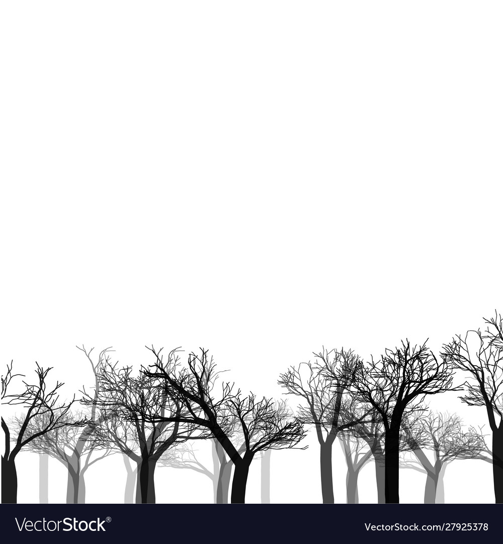 Mystical trees grow various form abstract linear Vector Image Mystical trees grow various form abstract linear Vector Image