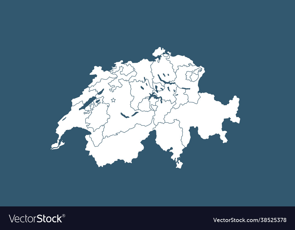 Switzerland outline stock