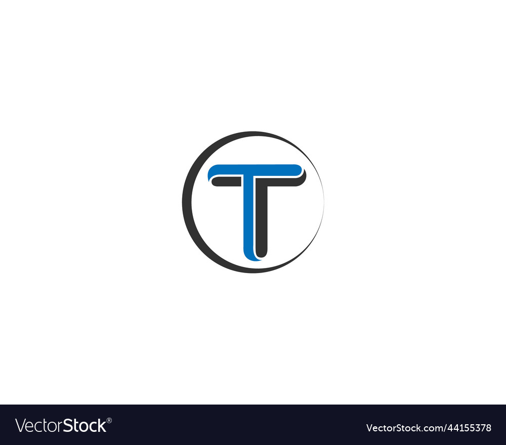 T and tt creative modern logo design Royalty Free Vector