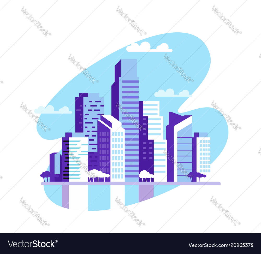 Urban landscape pattern Royalty Free Vector Image