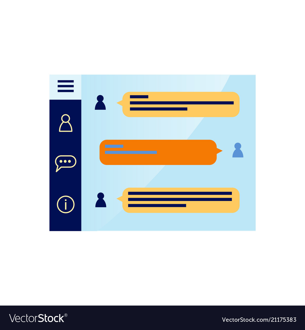 Flat mobile communication application
