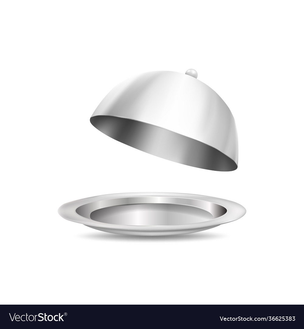 A metal dish with lid Royalty Free Vector Image