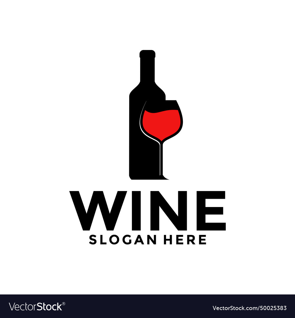 Wine Logo For A Liquor Store Restaurant Royalty Free Vector