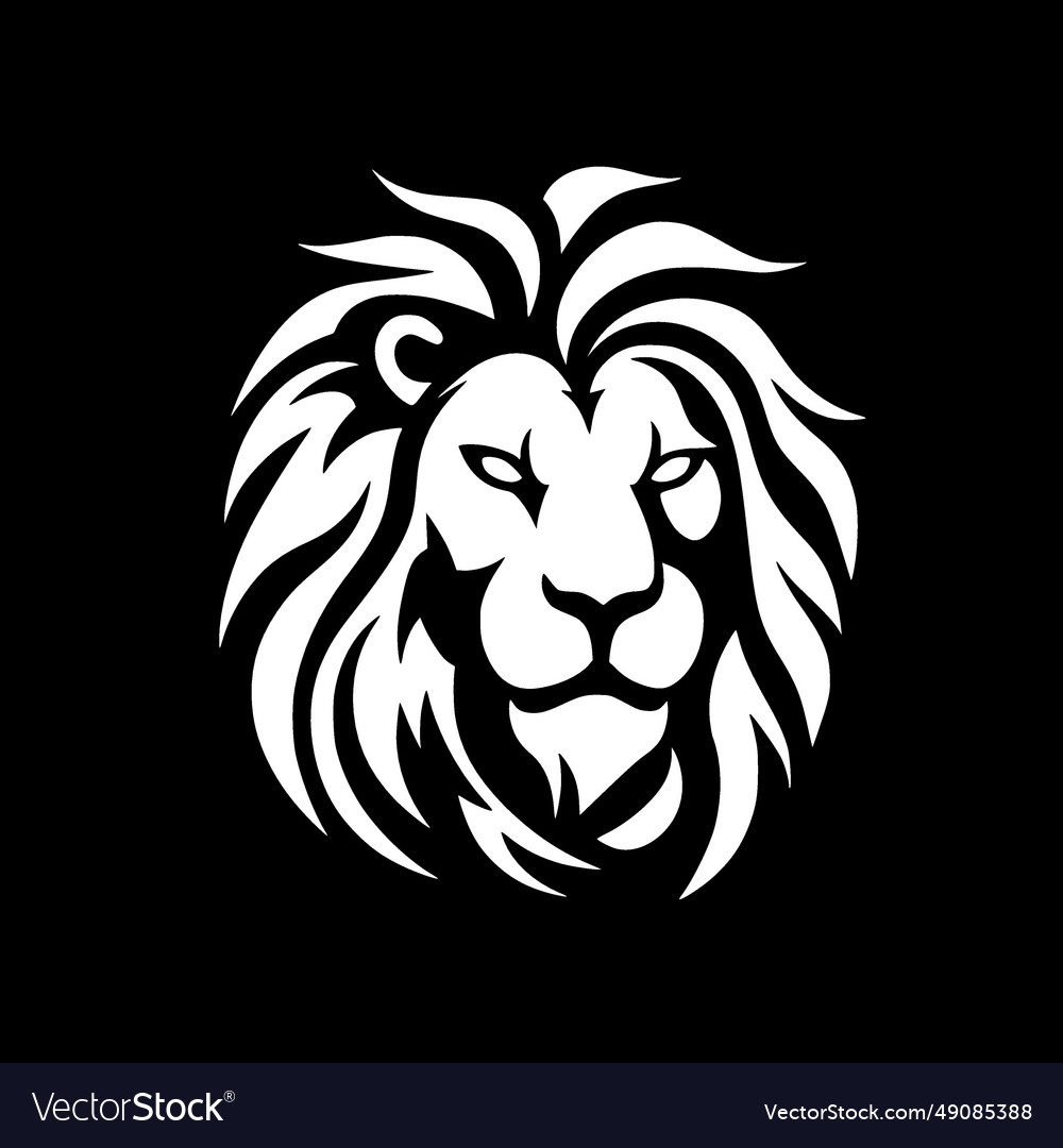 Lion - black and white