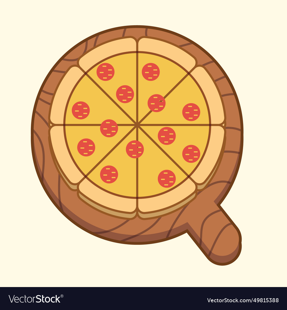 Pepperoni pizza clip art