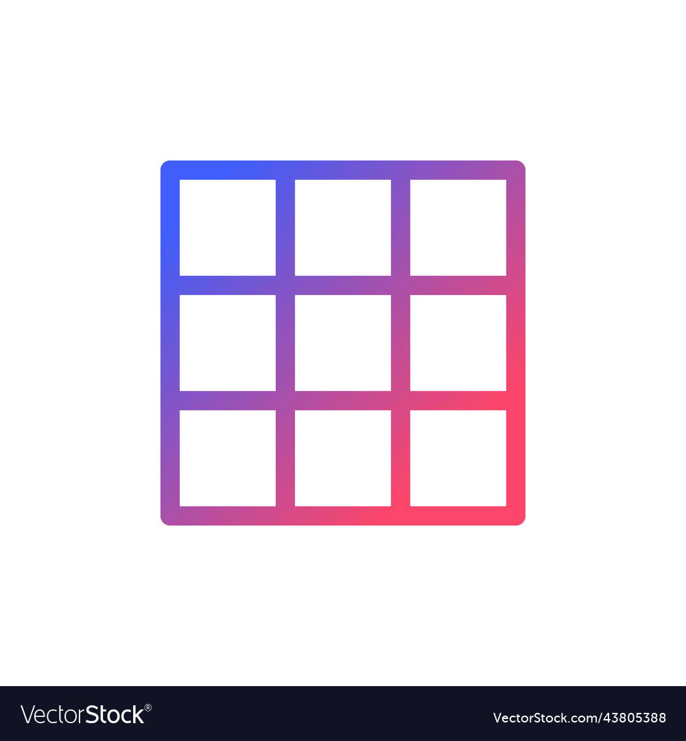 Rule of thirds grid pixel perfect gradient linear vector image Rule of thirds grid pixel perfect gradient linear