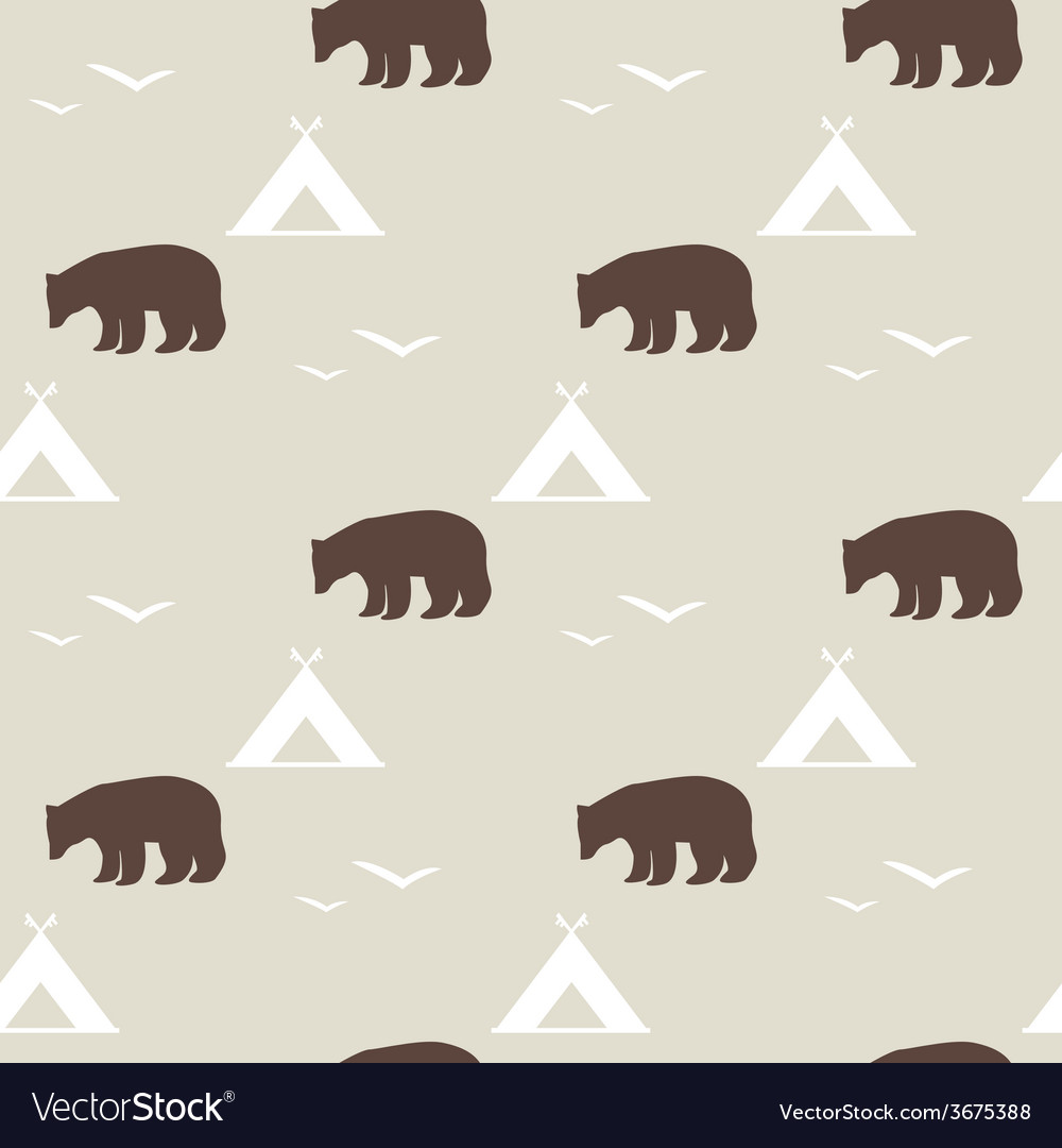 Seamless national pattern with the image