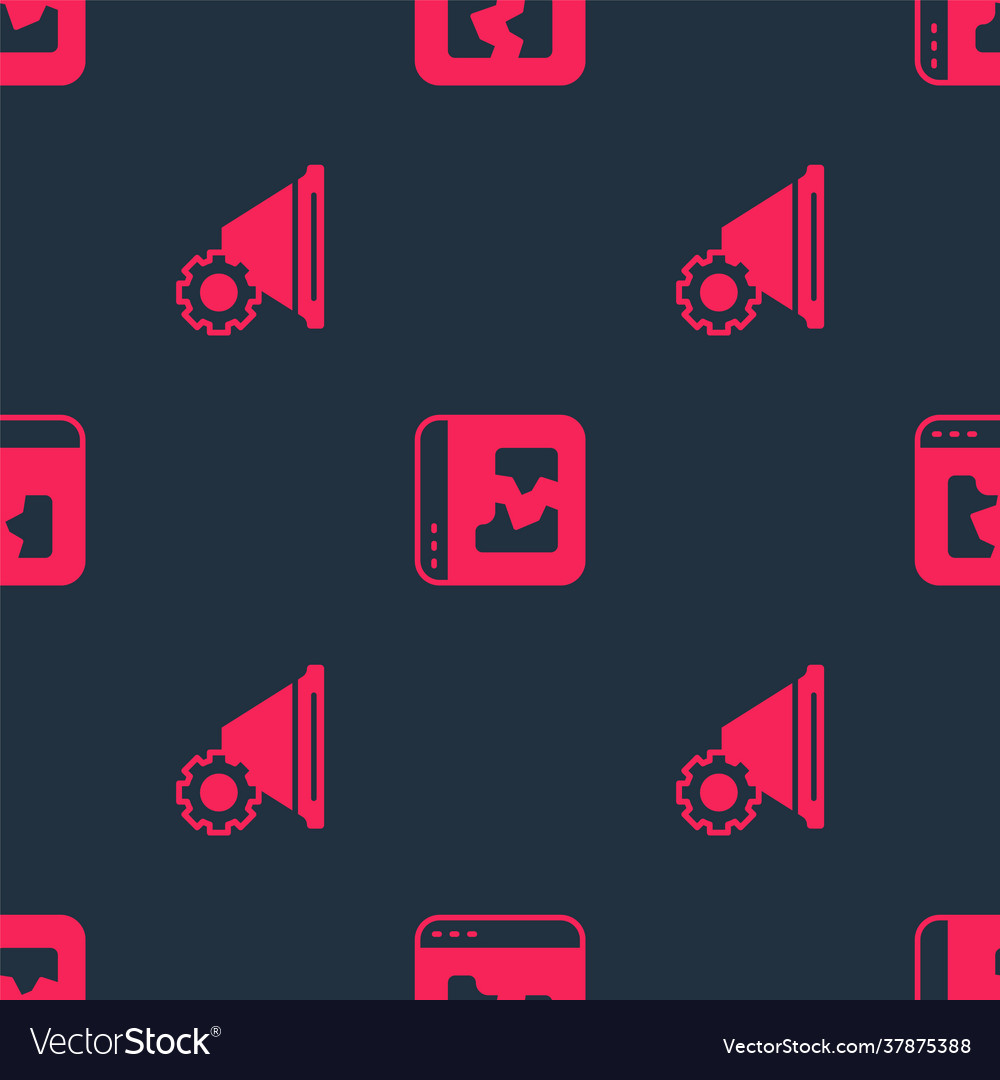 Set filter setting and broken file on seamless vector image Set filter setting and broken file on seamless