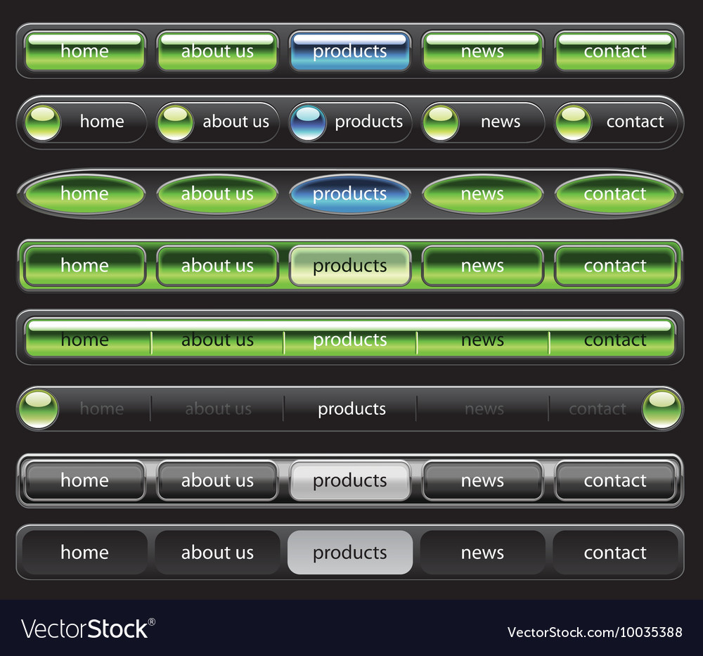 Web navigation templates