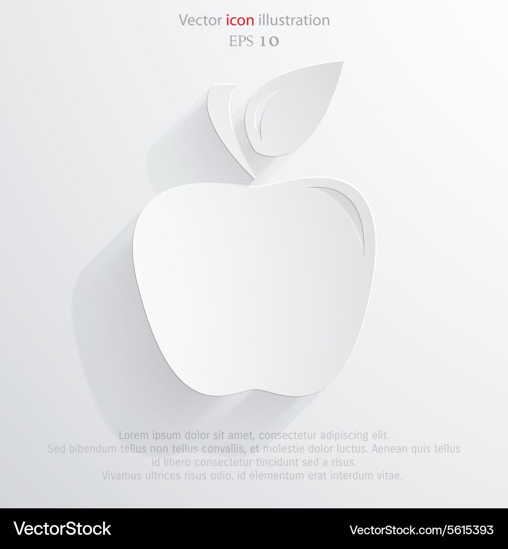 Apple icon Royalty Free Vector Image - VectorStock
