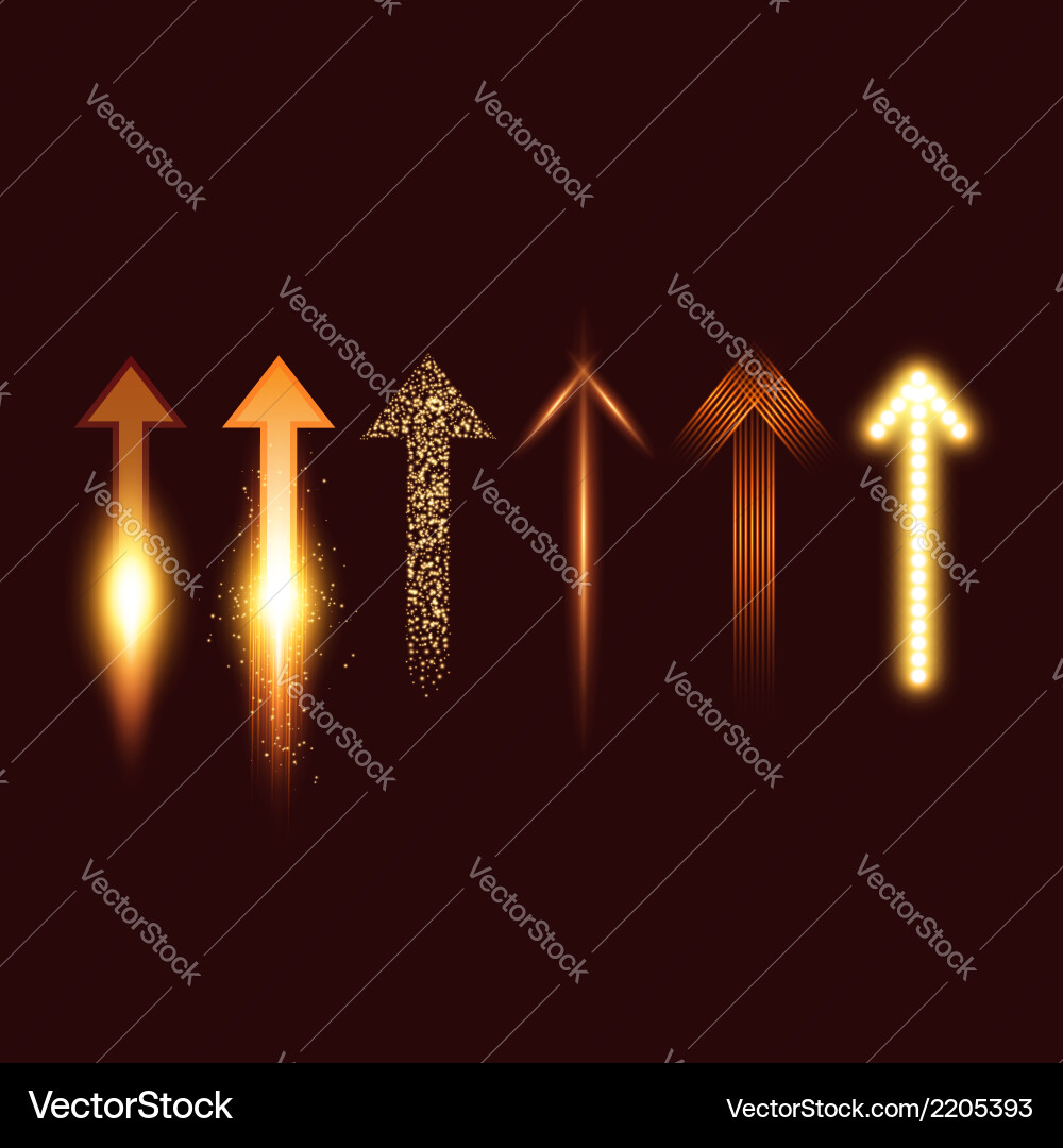 Arrows set Royalty Free Vector Image - VectorStock