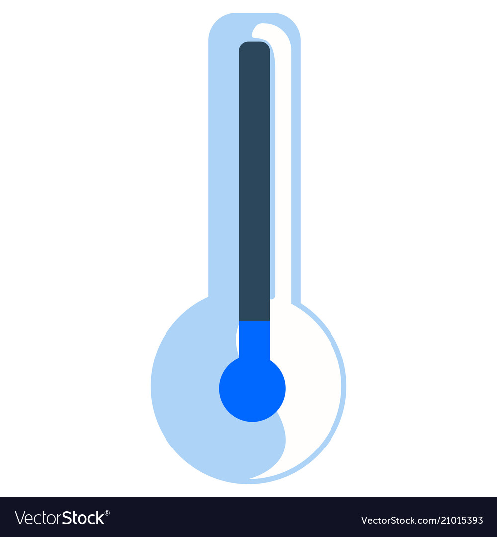 Isolated cold thermometer icon Royalty Free Vector Image