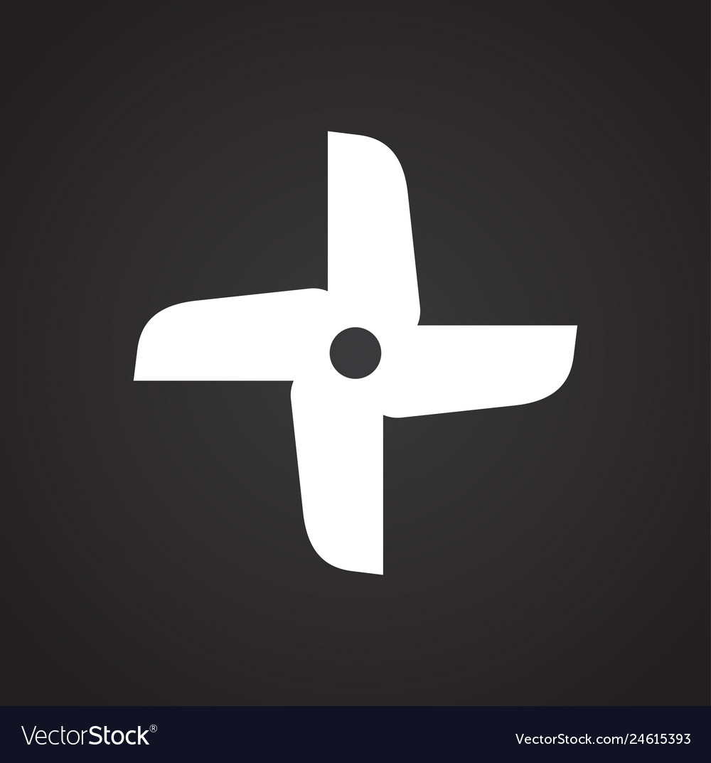 Propeller icon on background for graphic and web vector image Propeller icon on background for graphic and web