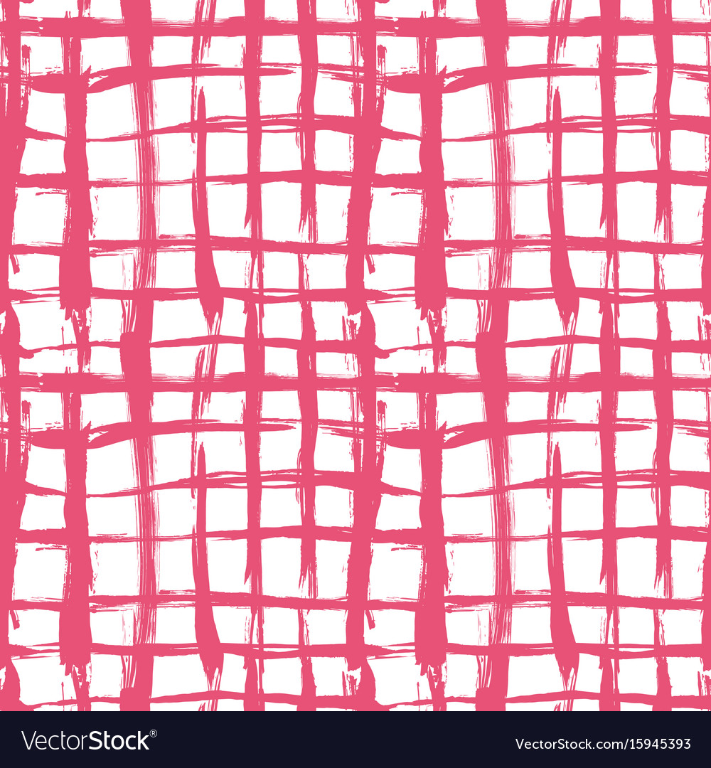 Seamless pattern with brush cross