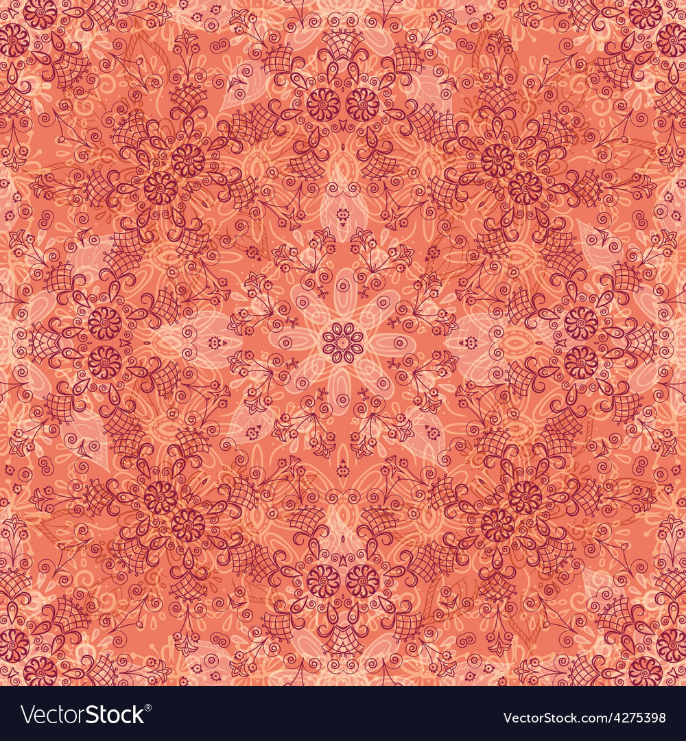 Abstract floral seamless pattern