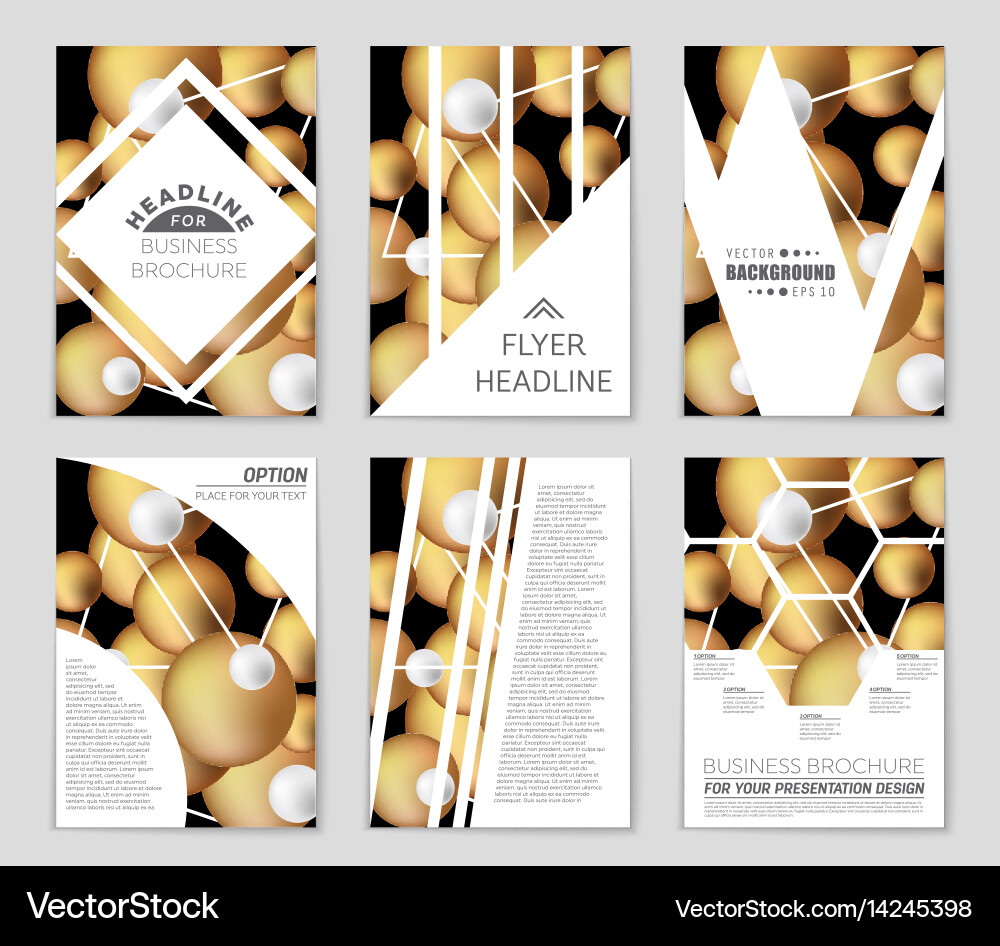 Abstract layout background set for art Royalty Free Vector