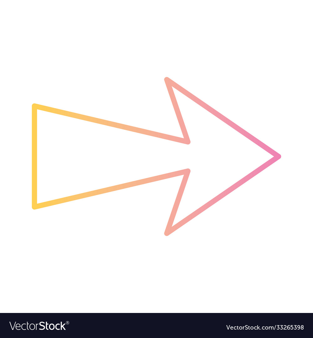 Arrow pointing right gradient style icon
