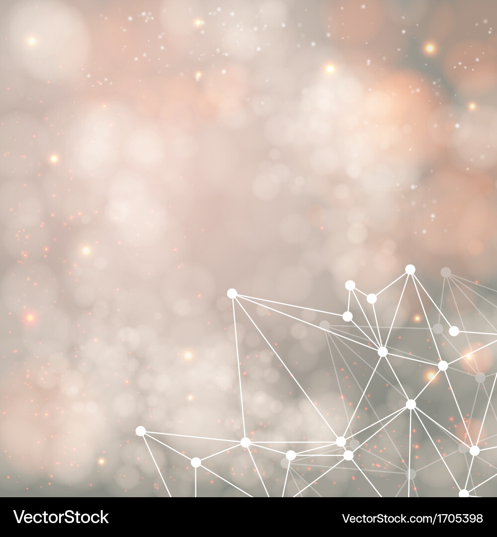 Geometric background with triangle elements Vector Image
